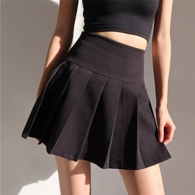 American School Y2k Style Summer Short Pleated Skirt For Women 2024 High Waist Sexy Hotsweet Mini Skirts Female - Image 4